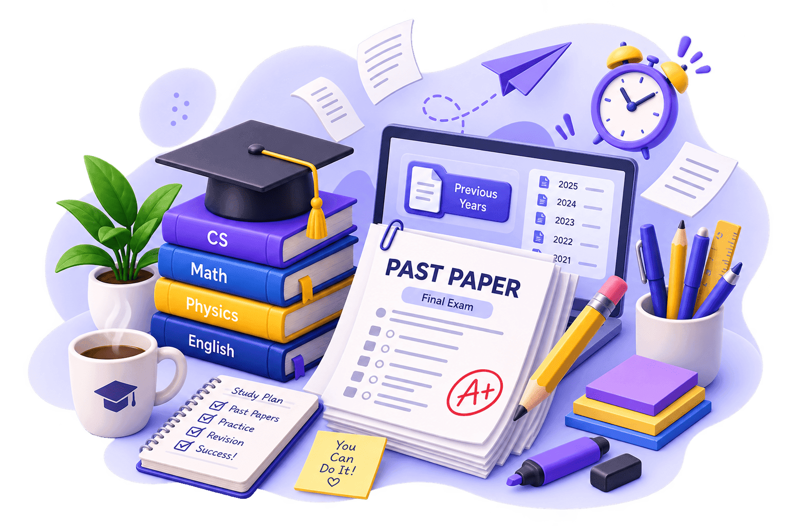 Past Papers Vault Illustration